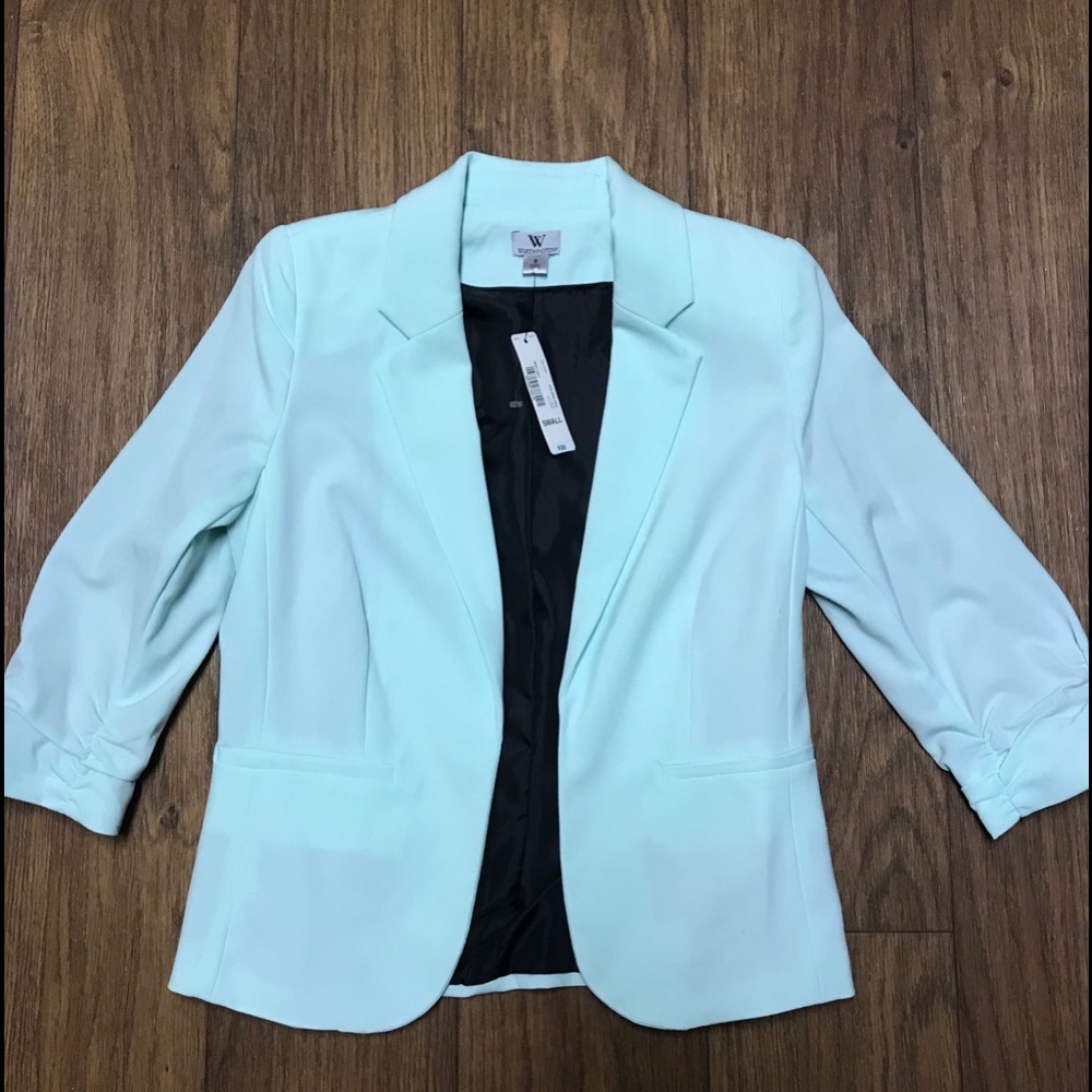Worthington mint blue blazer